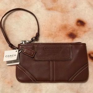 Brown Coach Wristlet